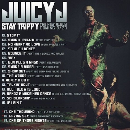 Juicy J – Stay Trippy (Album Cover & Tracklist) | Home Of Hip Hop ...